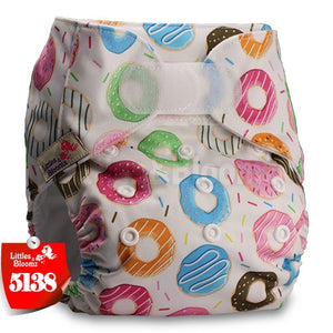 [Littles&Bloomz] Baby Washable Reusable Real Cloth STANDARD Hook-Loop Pocket Nappy Diaper Cover Wrap, suits Birth to Potty - Baby Homez