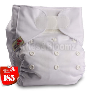 [Littles&Bloomz] Baby Washable Reusable Real Cloth STANDARD Hook-Loop Pocket Nappy Diaper Cover Wrap, suits Birth to Potty - Baby Homez