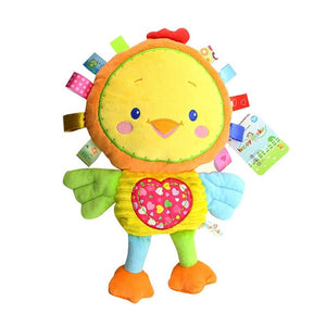 Baby Plush Rattles Cartoon Bear Cow Animal Mobiles Toys Infant Stroller Hanging Mobile Rattles Newborn Toys with Teether - Baby Homez