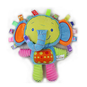 Baby Plush Rattles Cartoon Bear Cow Animal Mobiles Toys Infant Stroller Hanging Mobile Rattles Newborn Toys with Teether - Baby Homez