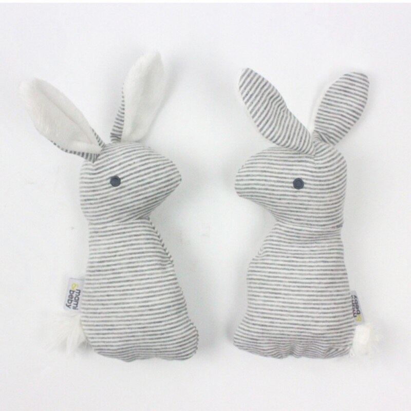 Newborn Infant Baby Rattle Toys Cute Rabbit Handbells Plush Baby Toy With Sound Toy Gift Children Kids Christmas Plush Doll - Baby Homez