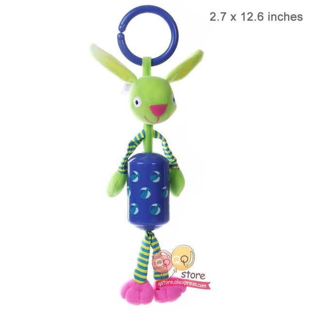 Cute Animal Plush Rattles Stroller Hanging Bell Mobiles Infant Baby Soft Crib Educational Toys for Newborn Children Gift Sozzy - Baby Homez