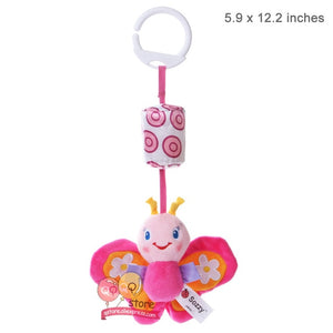 Cute Animal Plush Rattles Stroller Hanging Bell Mobiles Infant Baby Soft Crib Educational Toys for Newborn Children Gift Sozzy - Baby Homez