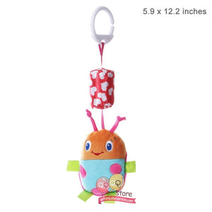 Cute Animal Plush Rattles Stroller Hanging Bell Mobiles Infant Baby Soft Crib Educational Toys for Newborn Children Gift Sozzy - Baby Homez
