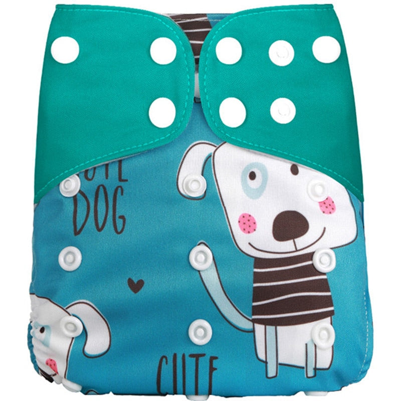 [simfamily] 1Pcs Reusable Cloth Diaper Adjustable Baby Nappies Washable Nappy Fit 3-15 Kg Baby Diaper - Baby Homez