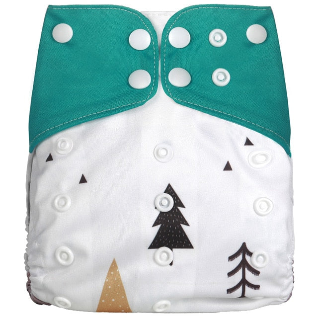 [simfamily] 1Pcs Reusable Cloth Diaper Adjustable Baby Nappies Washable Nappy Fit 3-15 Kg Baby Diaper - Baby Homez