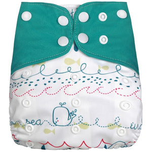[simfamily] 1Pcs Reusable Cloth Diaper Adjustable Baby Nappies Washable Nappy Fit 3-15 Kg Baby Diaper - Baby Homez