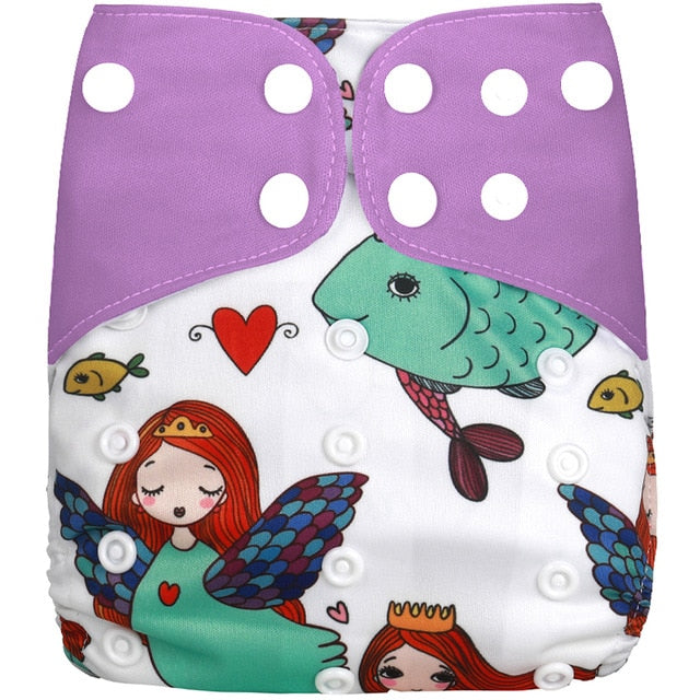 [simfamily] 1Pcs Reusable Cloth Diaper Adjustable Baby Nappies Washable Nappy Fit 3-15 Kg Baby Diaper - Baby Homez