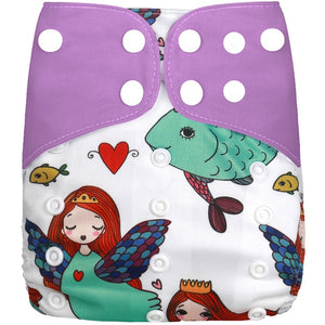 [simfamily] 1Pcs Reusable Cloth Diaper Adjustable Baby Nappies Washable Nappy Fit 3-15 Kg Baby Diaper - Baby Homez