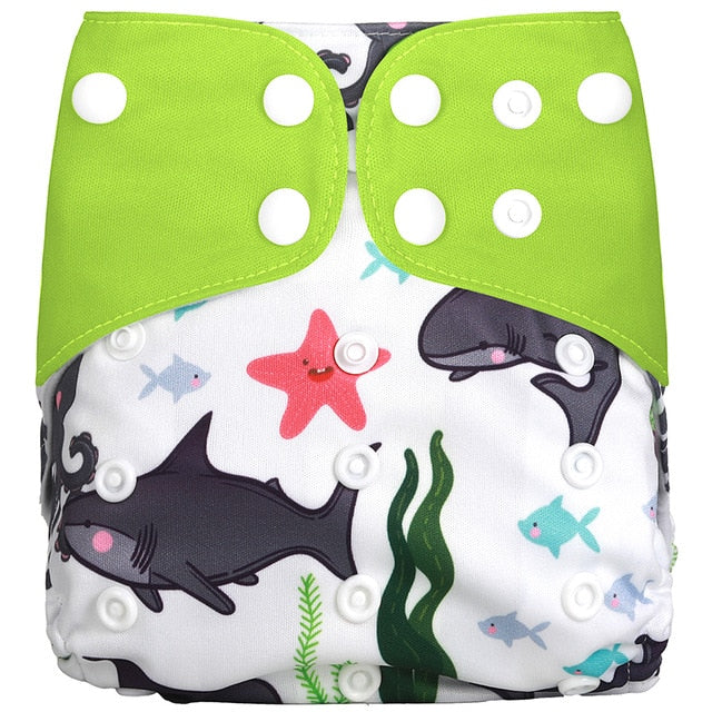 [simfamily] 1Pcs Reusable Cloth Diaper Adjustable Baby Nappies Washable Nappy Fit 3-15 Kg Baby Diaper - Baby Homez