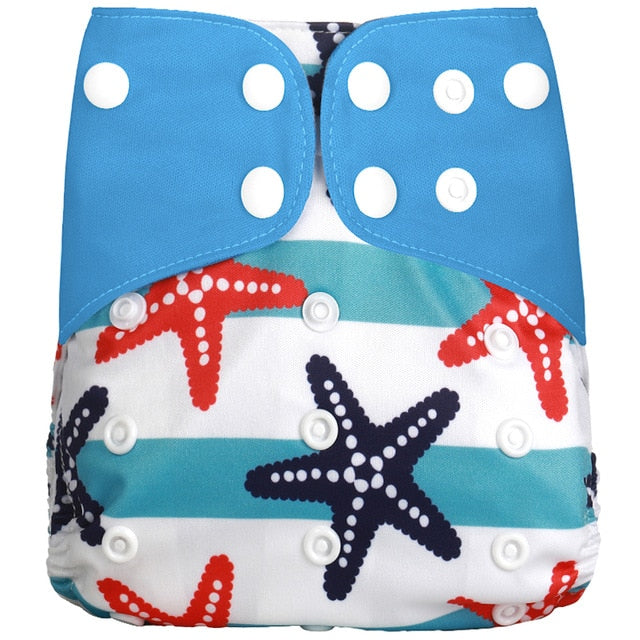 [simfamily] 1Pcs Reusable Cloth Diaper Adjustable Baby Nappies Washable Nappy Fit 3-15 Kg Baby Diaper - Baby Homez