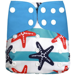 [simfamily] 1Pcs Reusable Cloth Diaper Adjustable Baby Nappies Washable Nappy Fit 3-15 Kg Baby Diaper - Baby Homez