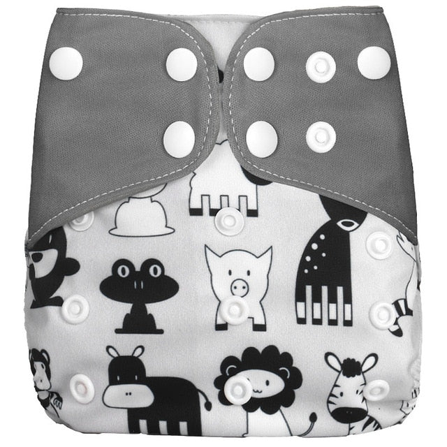 [simfamily] 1Pcs Reusable Cloth Diaper Adjustable Baby Nappies Washable Nappy Fit 3-15 Kg Baby Diaper - Baby Homez