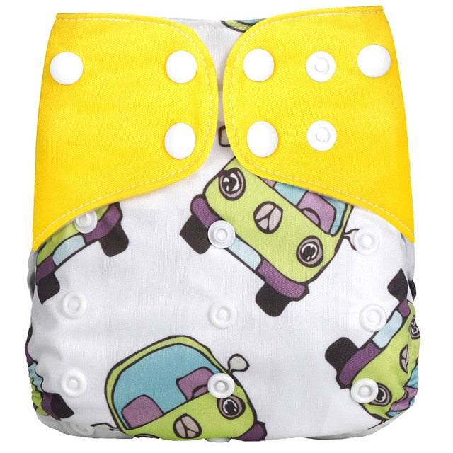 [simfamily] 1Pcs Reusable Cloth Diaper Adjustable Baby Nappies Washable Nappy Fit 3-15 Kg Baby Diaper - Baby Homez