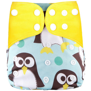 [simfamily] 1Pcs Reusable Cloth Diaper Adjustable Baby Nappies Washable Nappy Fit 3-15 Kg Baby Diaper - Baby Homez