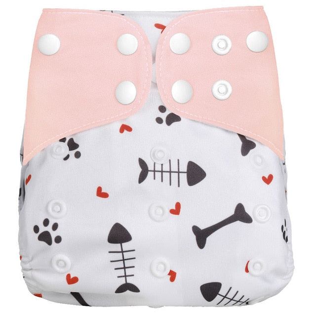 [simfamily] 1Pcs Reusable Cloth Diaper Adjustable Baby Nappies Washable Nappy Fit 3-15 Kg Baby Diaper - Baby Homez