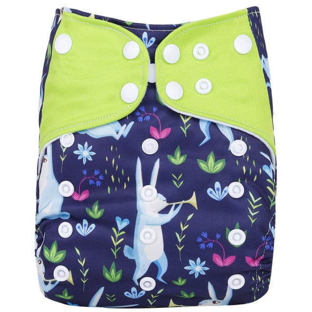 [simfamily] 1Pcs Reusable Cloth Diaper Adjustable Baby Nappies Washable Nappy Fit 3-15 Kg Baby Diaper - Baby Homez