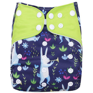 [simfamily] 1Pcs Reusable Cloth Diaper Adjustable Baby Nappies Washable Nappy Fit 3-15 Kg Baby Diaper - Baby Homez