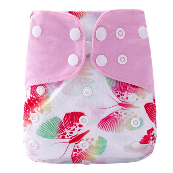 [simfamily] 1Pcs Reusable Cloth Diaper Adjustable Baby Nappies Washable Nappy Fit 3-15 Kg Baby Diaper - Baby Homez