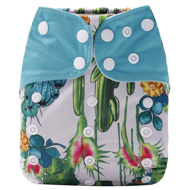 [simfamily] 1Pcs Reusable Cloth Diaper Adjustable Baby Nappies Washable Nappy Fit 3-15 Kg Baby Diaper - Baby Homez