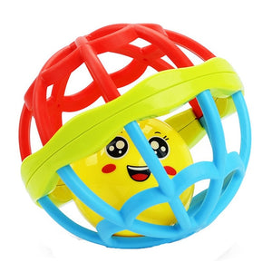Baby Rattles Toy Food Grade Teething Rattle Plastic Hand Bell Intelligence Grasping Gums Baby Teether Toy for 0-3years - Baby Homez