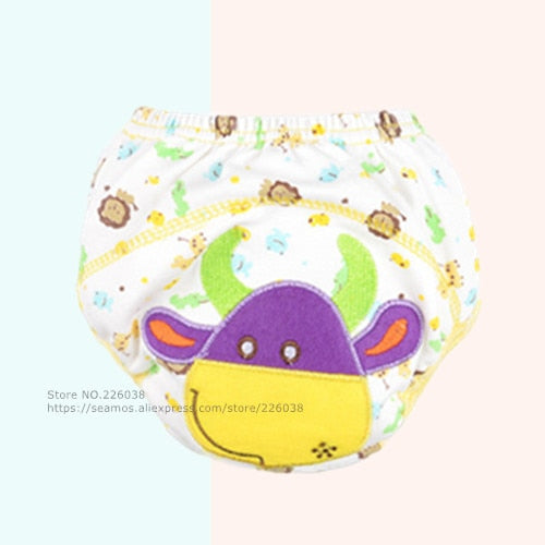 Baby Training Pants Baby Diaper Reusable Nappy Washable Diapers Cotton Learning Pants Kids Wear QD05 - Baby Homez