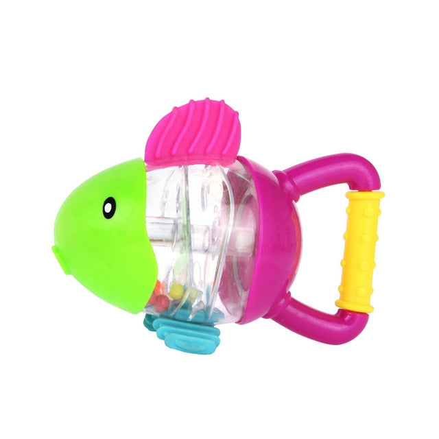 Baby Toys Hand Hold Jingle Shaking Bell Lovely Hand Shake Bell Ring Baby Rattles Toys Newborn Baby 0- 12 Months Teether Toys - Baby Homez