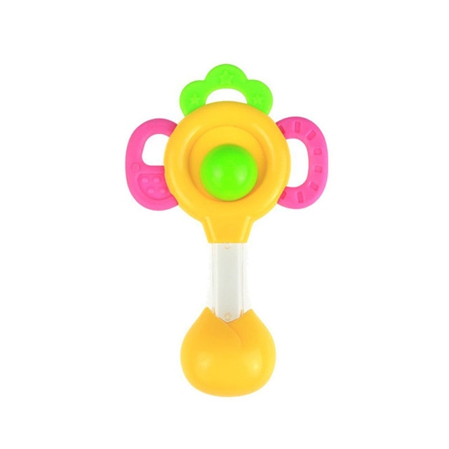 Baby Toys Hand Hold Jingle Shaking Bell Lovely Hand Shake Bell Ring Baby Rattles Toys Newborn Baby 0- 12 Months Teether Toys - Baby Homez