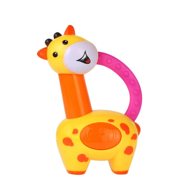 Baby Toys Hand Hold Jingle Shaking Bell Lovely Hand Shake Bell Ring Baby Rattles Toys Newborn Baby 0- 12 Months Teether Toys - Baby Homez