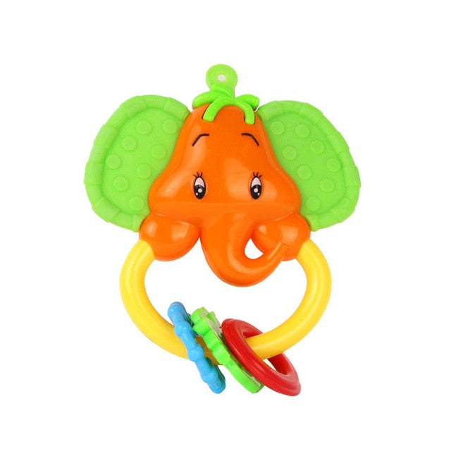 Baby Toys Hand Hold Jingle Shaking Bell Lovely Hand Shake Bell Ring Baby Rattles Toys Newborn Baby 0- 12 Months Teether Toys - Baby Homez