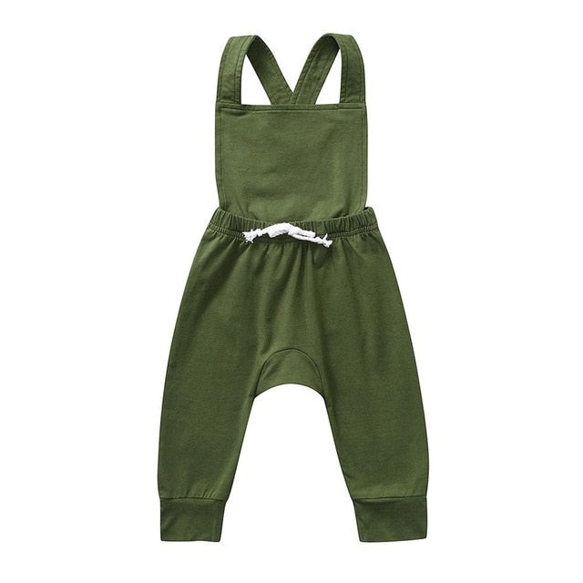 Newborn Overalls Romper Girl Boy Backless Striped Ruffle Jumpsuit Clothes Onesies baby clothing toddler clothes baby costume - Baby Homez
