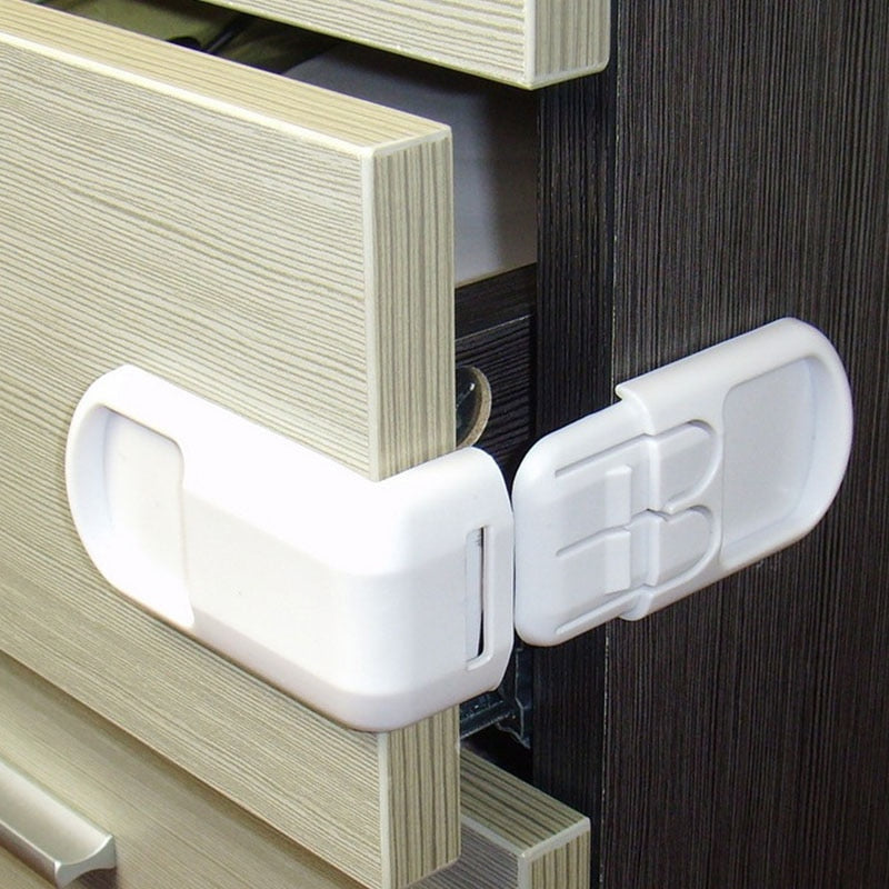 5pcs Plastic Baby Safety Protection From Children In Cabinets Boxes Lock Drawer Door Terminator Security Product - Baby Homez
