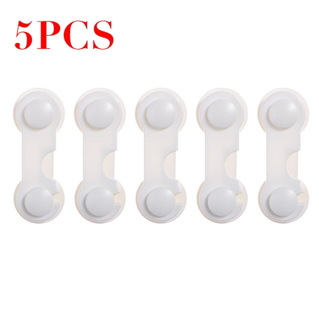 5pcs Plastic Baby Safety Protection From Children In Cabinets Boxes Lock Drawer Door Terminator Security Product - Baby Homez