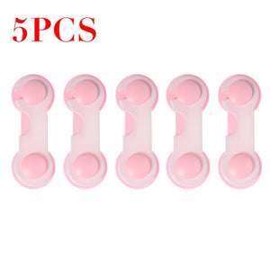 5pcs Plastic Baby Safety Protection From Children In Cabinets Boxes Lock Drawer Door Terminator Security Product - Baby Homez