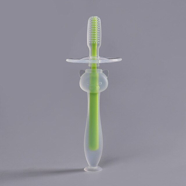 Baby Infants Kids Soft Safe Bendable Teether Training Mitten Teething Toothbrush Brush Dental Care - Baby Homez