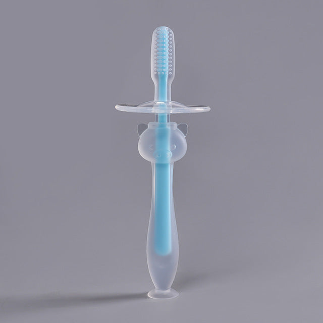 Baby Infants Kids Soft Safe Bendable Teether Training Mitten Teething Toothbrush Brush Dental Care - Baby Homez