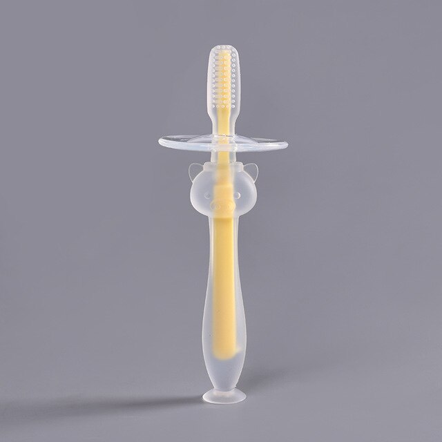 Baby Infants Kids Soft Safe Bendable Teether Training Mitten Teething Toothbrush Brush Dental Care - Baby Homez