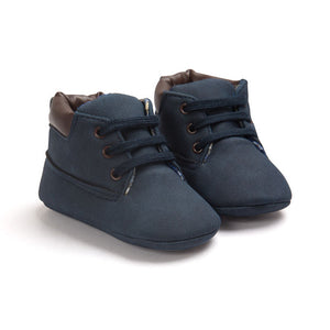 2020 Spring / Autumn Infant Baby Boy Soft Sole PU Leather First Walkers Crib Shoes 0-18 Months - Baby Homez