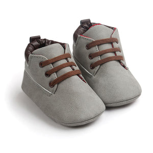 2020 Spring / Autumn Infant Baby Boy Soft Sole PU Leather First Walkers Crib Shoes 0-18 Months - Baby Homez