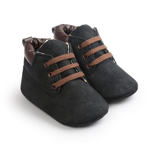 2020 Spring / Autumn Infant Baby Boy Soft Sole PU Leather First Walkers Crib Shoes 0-18 Months - Baby Homez