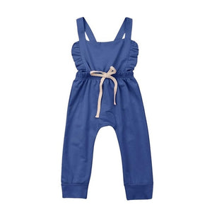 Newborn Overalls Romper Girl Boy Backless Striped Ruffle Jumpsuit Clothes Onesies baby clothing toddler clothes baby costume - Baby Homez
