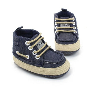 Baby Shoes I Love PaPa&MaMa Letter Printed Soft Bottom Footwear Heart-shaped 0-18M Newborn First walker - Baby Homez