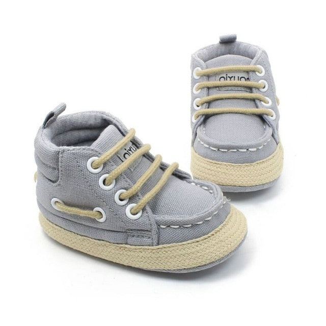 Baby Shoes I Love PaPa&MaMa Letter Printed Soft Bottom Footwear Heart-shaped 0-18M Newborn First walker - Baby Homez