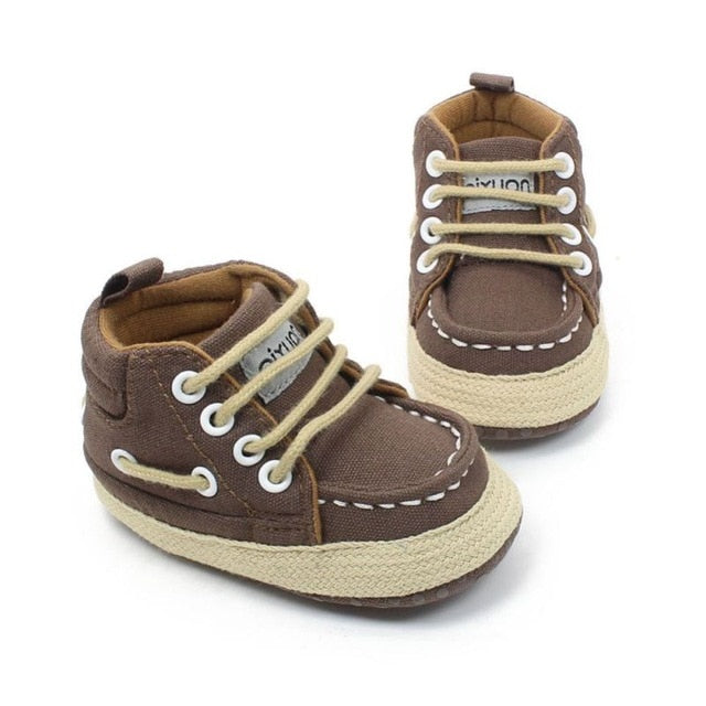 Baby Shoes I Love PaPa&MaMa Letter Printed Soft Bottom Footwear Heart-shaped 0-18M Newborn First walker - Baby Homez