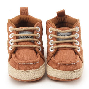 Baby Shoes I Love PaPa&MaMa Letter Printed Soft Bottom Footwear Heart-shaped 0-18M Newborn First walker - Baby Homez