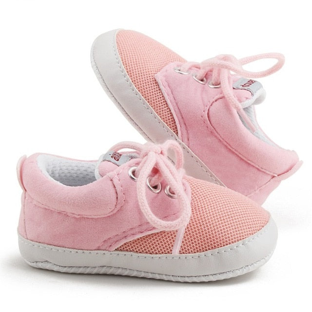 Baby Shoes I Love PaPa&MaMa Letter Printed Soft Bottom Footwear Heart-shaped 0-18M Newborn First walker - Baby Homez
