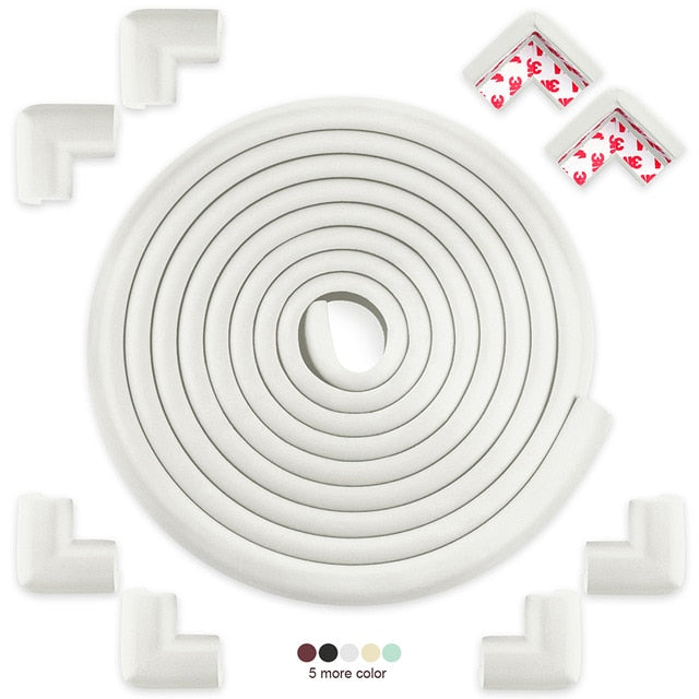 5M+8pcs Baby Safety Proofing Edge Corner Guards Desk Table Corner Protector Children Protection Furniture Bumper Corner Cushion - Baby Homez