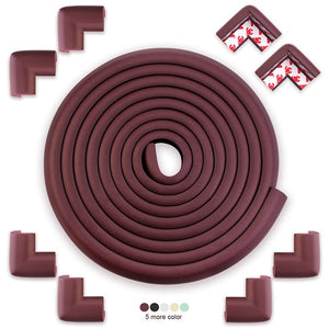 5M+8pcs Baby Safety Proofing Edge Corner Guards Desk Table Corner Protector Children Protection Furniture Bumper Corner Cushion - Baby Homez