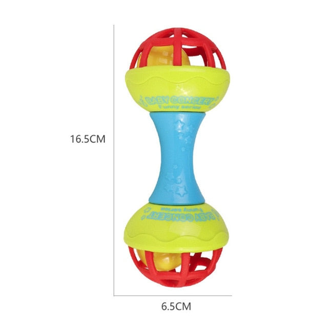 Bearoom Baby Rattles Mobiles Fuuny Baby Toys Intelligence Grasping Gums Soft Teether Plastic Hand Bell hammer Educational Gift - Baby Homez