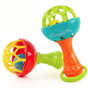 Bearoom Baby Rattles Mobiles Fuuny Baby Toys Intelligence Grasping Gums Soft Teether Plastic Hand Bell hammer Educational Gift - Baby Homez